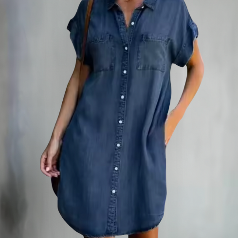 Adelaide - Elegant Dress With A-line and Elegant Details