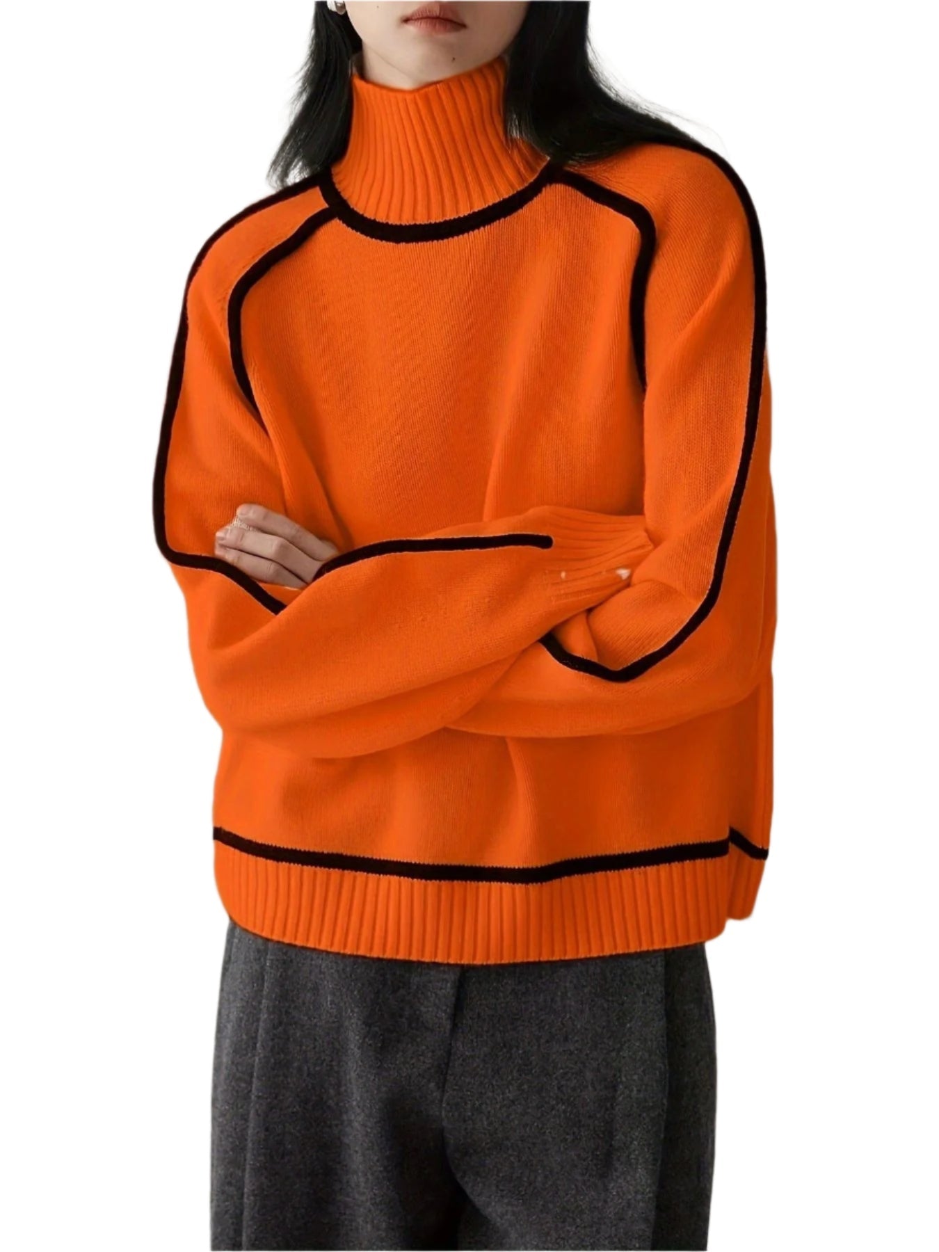 Daphne -  High Neck Sweater