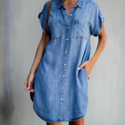 Adelaide - Elegant Dress With A-line and Elegant Details