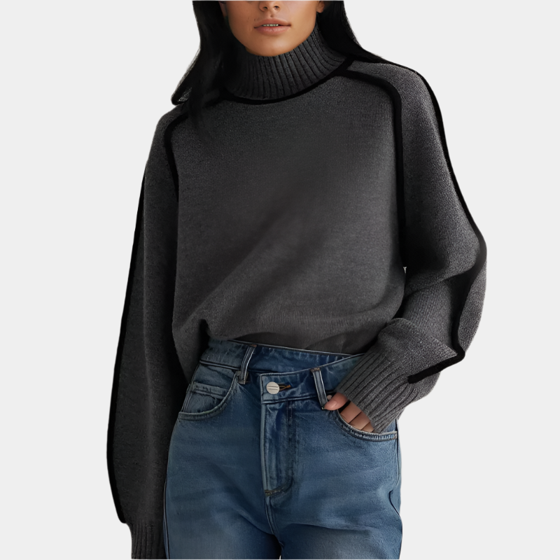 Daphne -  High Neck Sweater