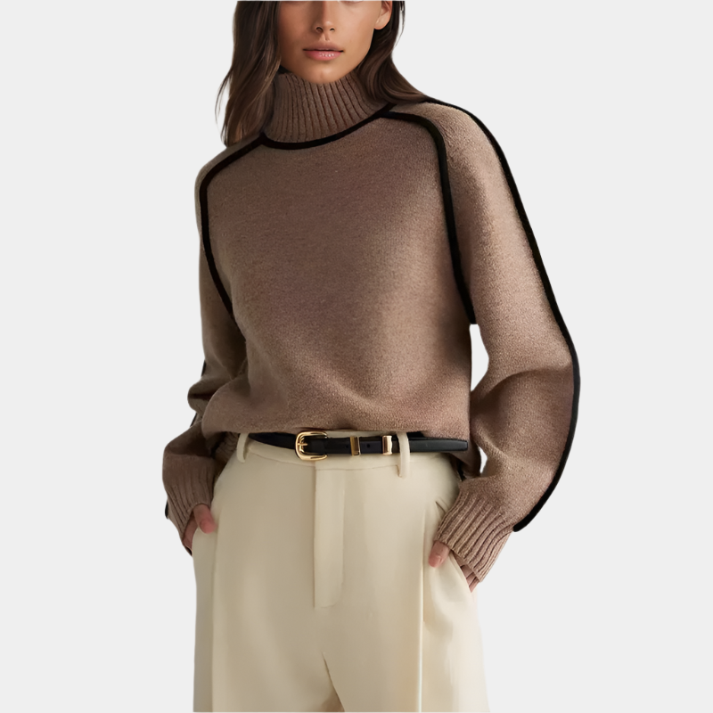 Daphne -  High Neck Sweater